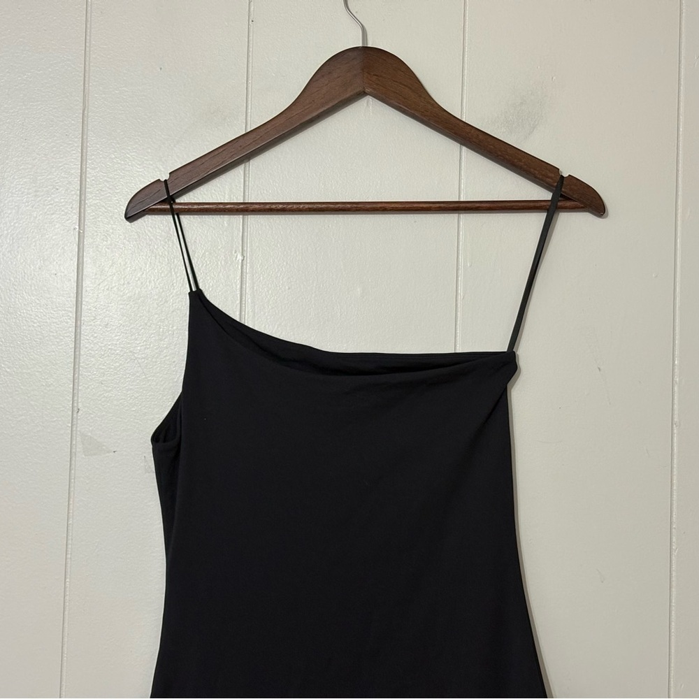 Babaton Contour One Shoulder Mini Dress Black Size M Bodycon - Picture 9 of 9